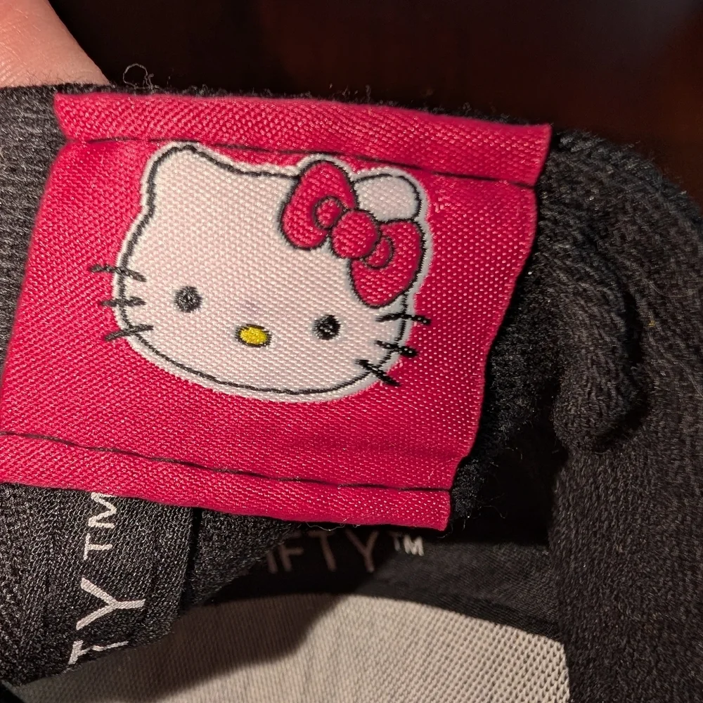 Hello Kitty Hats (2), Black and Grey with pink accents - one youth, one one-size